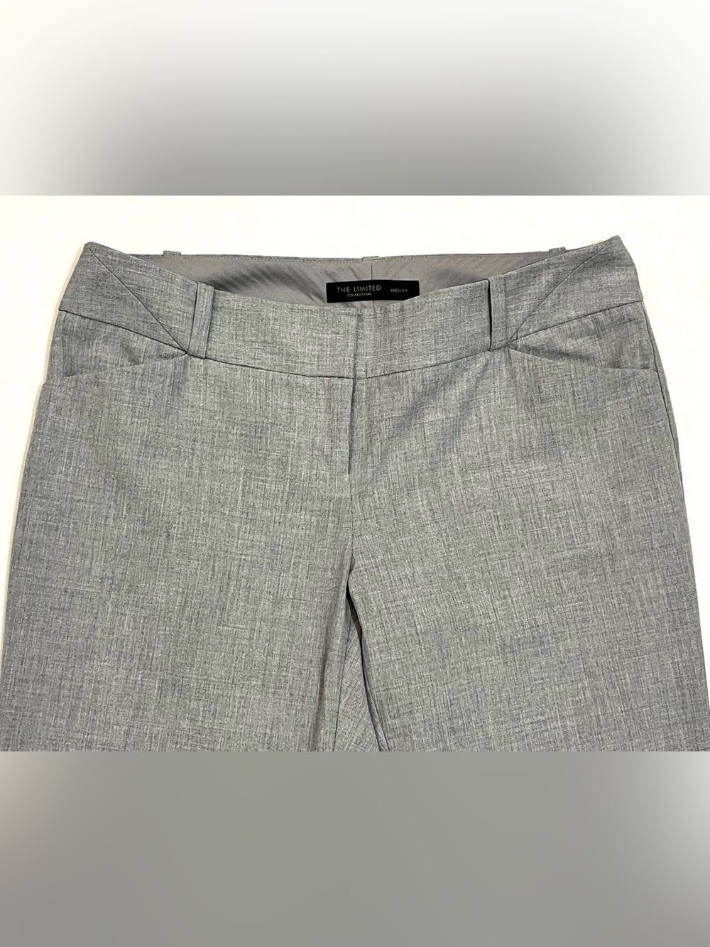 The Limited Collection Drew Fit Light Gray Dress Polyester Blend Pants Women’s 4 - Picture 2 of 16